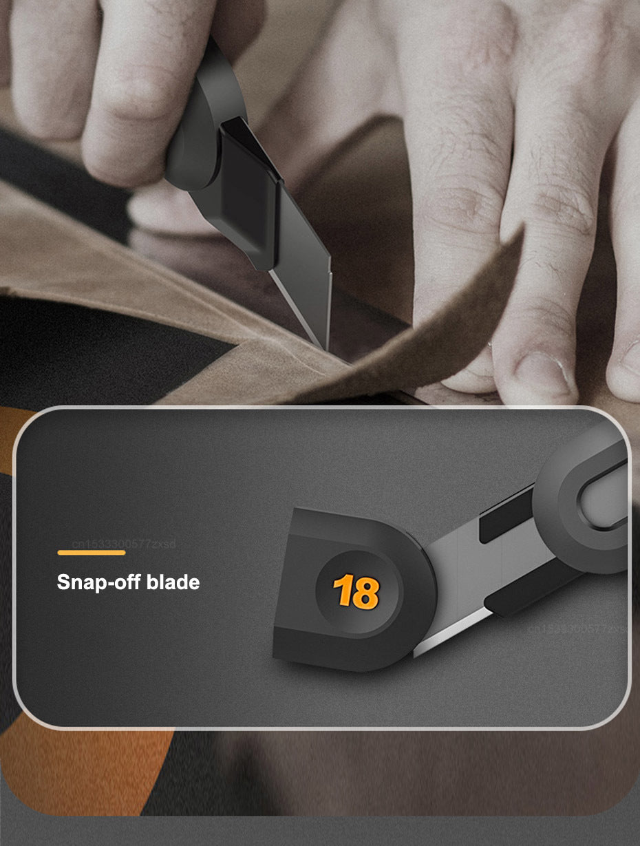 RS - Snap-off Utility Mes - Intrekbare Cutter 18mm - Koolstofstaal Mes - Auto Lock